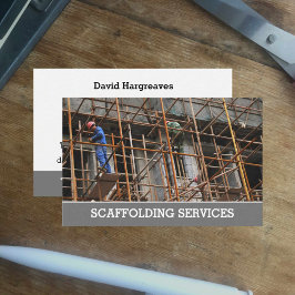 Tarjeta de llamadas de Scaffolding Services.