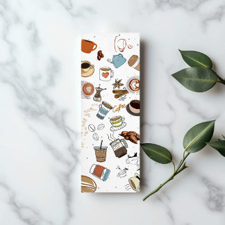 Tarjeta de llamadas Delight Bookmark de Coffee Lov