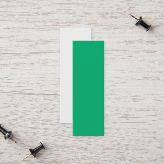 Tarjeta de llamadas Emerald + White Personalizado (Anverso/Reverso In Situ)