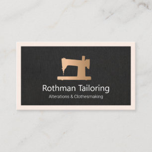 Tarjeta de llamadas Faux Gold Scoser Seamstress