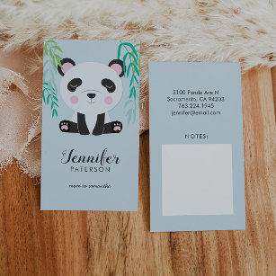Tarjeta de llamadas mami Cute Panda Bear
