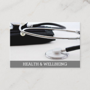 Tarjeta de llamadas médica y de salud.