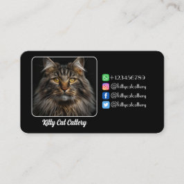 Tarjeta De Llamadas Negras Personalizadas Para Las