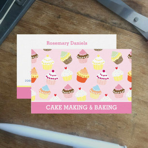 Tarjeta de llamadas para hacer horquillas y pastel