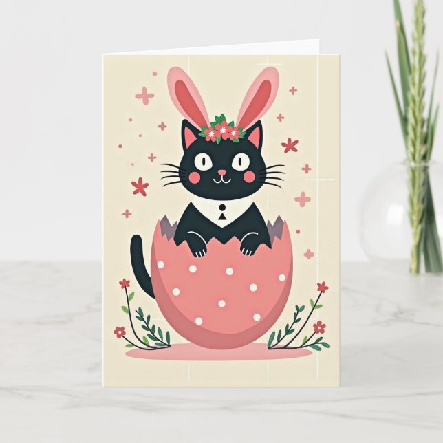 Tarjeta de Llegada de Gatito Adorable (Anverso)
