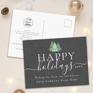 Tarjeta de Logo Empresarial Elegante para Felices
