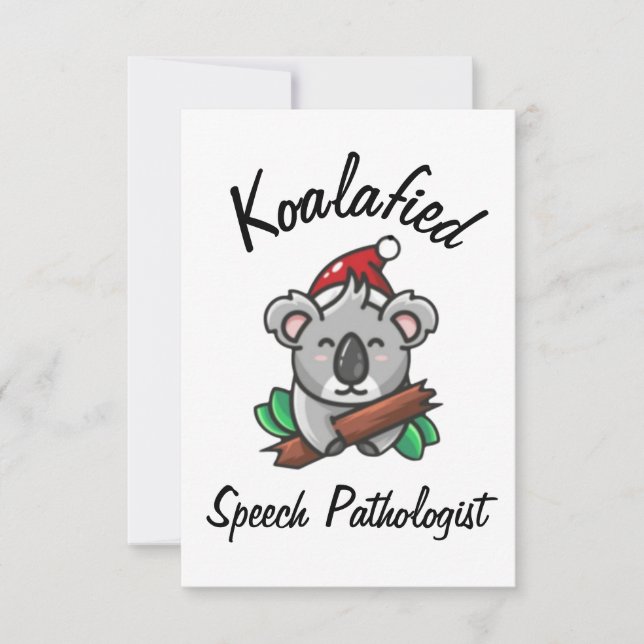 Tarjeta de logopeda Koalafied (Anverso)