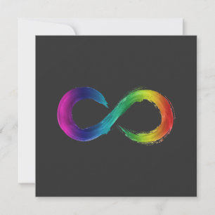 tarjeta de logotipo de neurodiversidad infinita