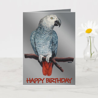 Tarjeta de loro Personaliza Tarjeta de saludo de G