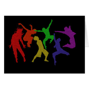 Tarjeta de los bailarines