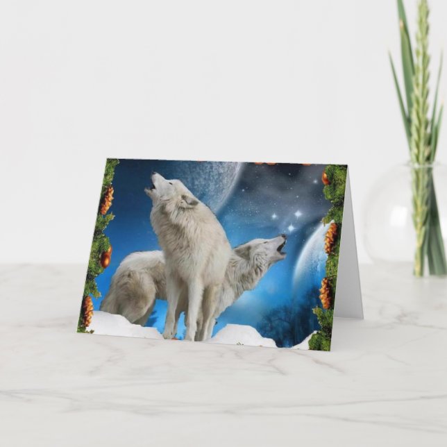 Tarjeta de los cantantes del navidad (Anverso)