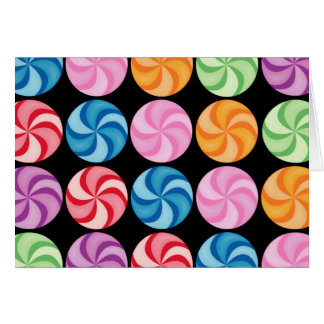 Tarjeta de los caramelos de Swirly