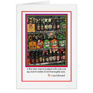 tarjeta de los cerveza-amantes