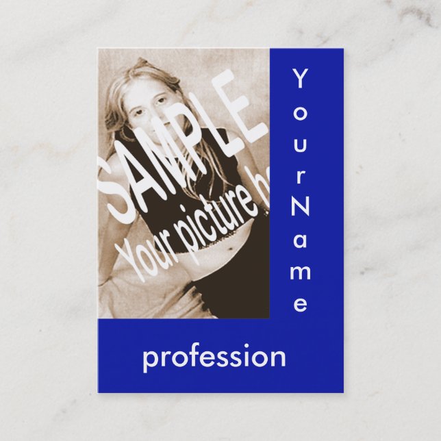 tarjeta de los comp del azul real (Anverso)