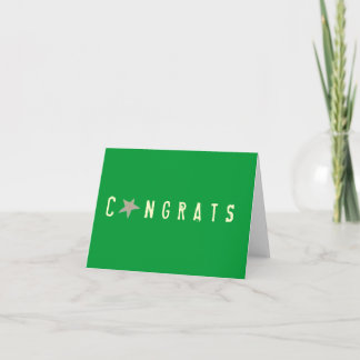 Tarjeta de los congrats de los gráficos del Kat