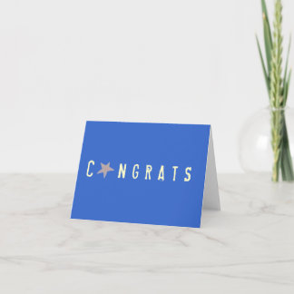 Tarjeta de los congrats de los gráficos del Kat