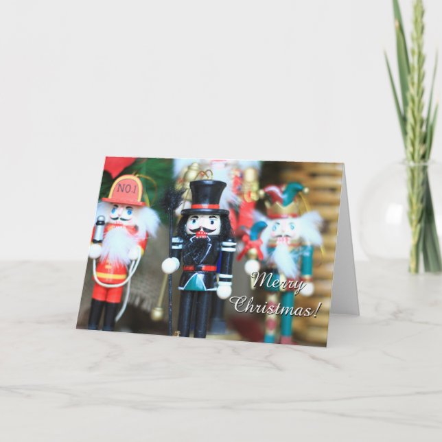 Tarjeta de los cristales de navidad (Anverso)