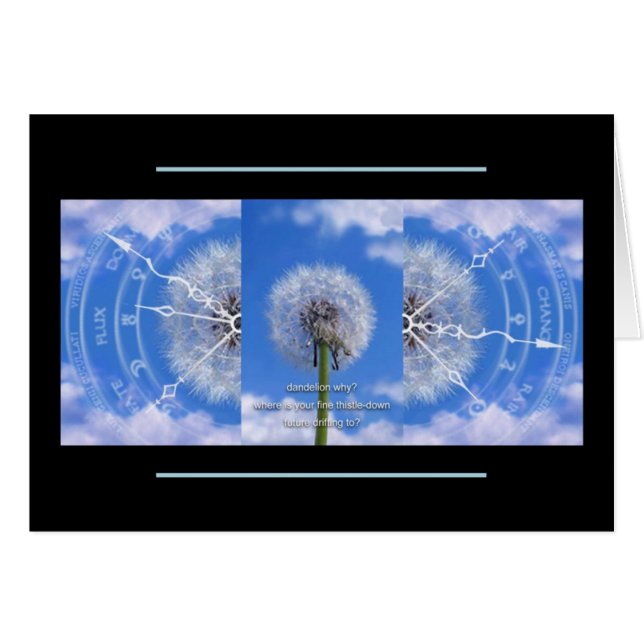 Tarjeta de los dientes de león (Anverso (Horizontal))