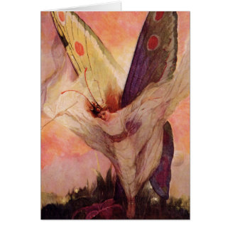 Tarjeta de los diseños de la mariposa de los niños