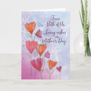 Tarjeta De los dos Días de la Madre estadounidenses: Ama c