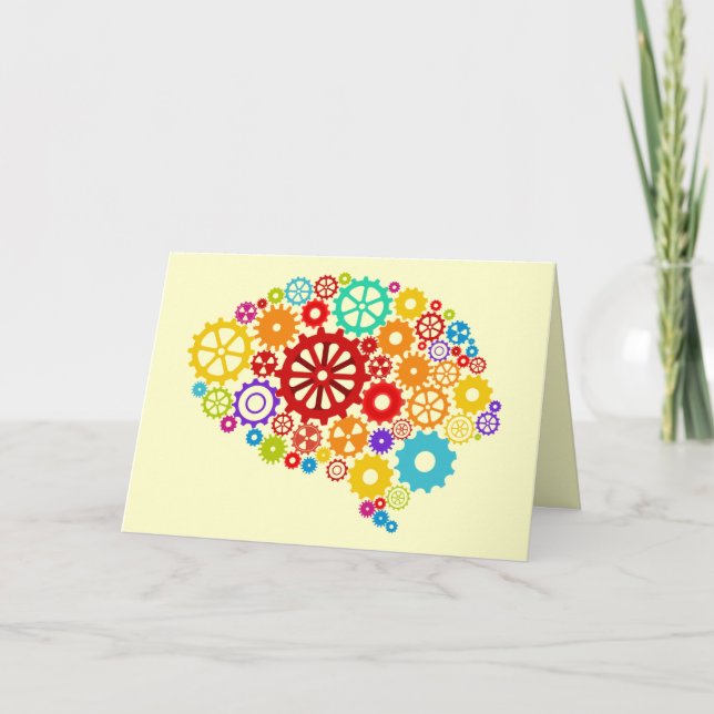 Tarjeta de los engranajes del cerebro (Anverso)