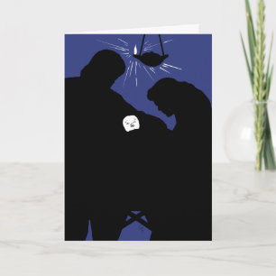 Tarjeta de los iconos del navidad - Maria José y