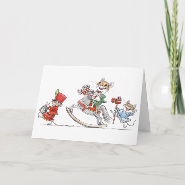 Tarjeta de los juguetes del navidad (Anverso)