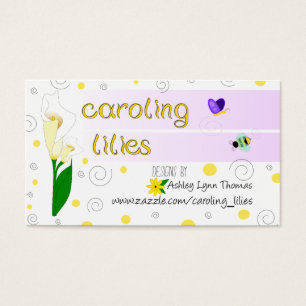 Tarjeta de los lirios de Caroling