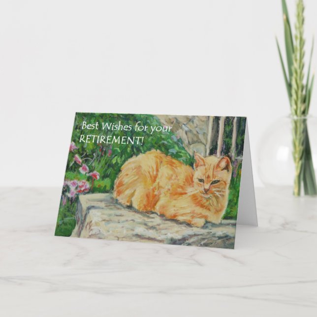 Tarjeta de los mejores deseos de retiro, Ginger Ca (Anverso)