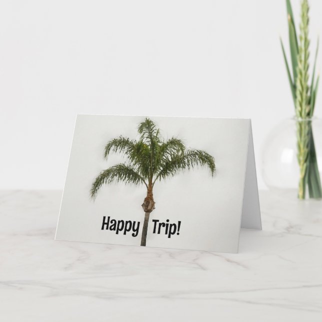 Tarjeta de los mejores deseos para vacaciones trop (Anverso)