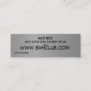 Tarjeta de los observadores de tiro SX4