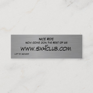 Tarjeta de los observadores de tiro SX4