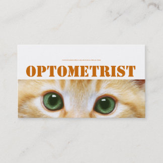 Tarjeta de los ojos de gatos