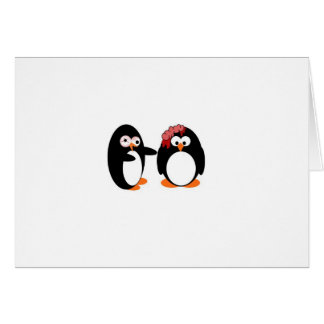 Tarjeta de los pingüinos del zombi