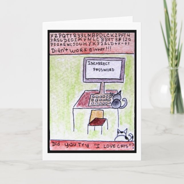 Tarjeta de los piratas informáticos del gato (Anverso)