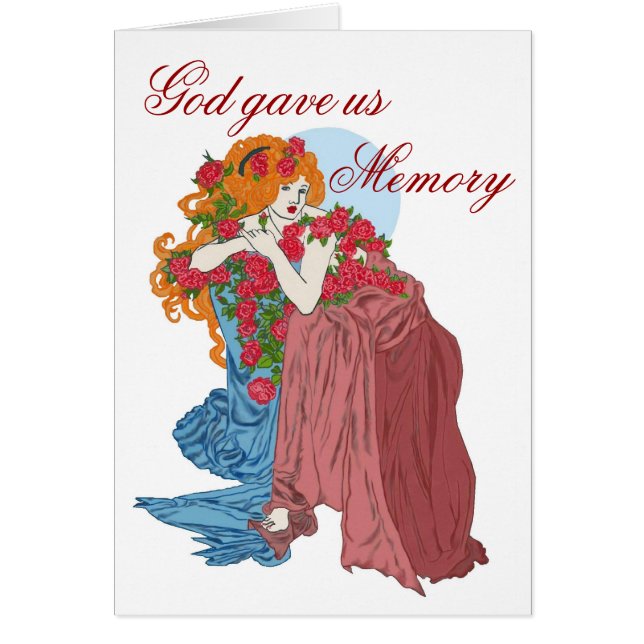 Tarjeta de los rosas de invierno (Frente)