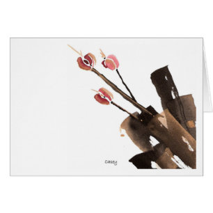 Tarjeta de los tulipanes tres