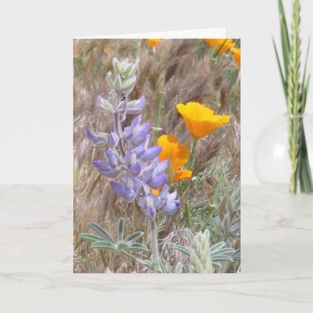 Tarjeta de los Wildflowers del día de madre (Anverso)