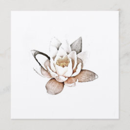 TARJETA DE LOTUS BLANCO