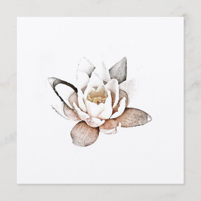 TARJETA DE LOTUS BLANCO (Anverso)