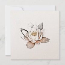 TARJETA DE LOTUS BLANCO