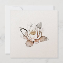 TARJETA DE LOTUS BLANCO