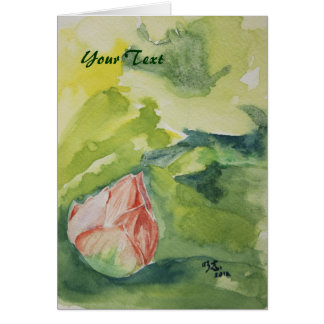 Tarjeta de Lotus de la acuarela