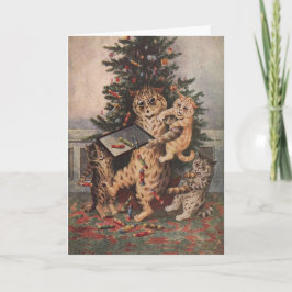 Tarjeta de Louis Wain Navidad en Catland
