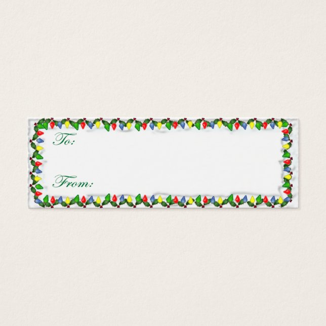 Tarjeta de luces de vacaciones (Frente)