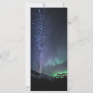 Tarjeta de luces del norte de la Vía Láctea