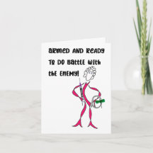 TARJETA DE LUCHA CONTRA EL CÁNCER