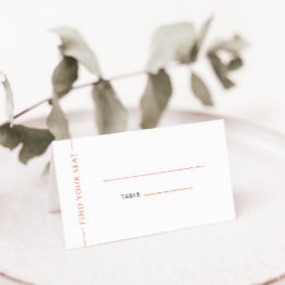 Tarjeta de lugar Boda plegado para tipografía Nara