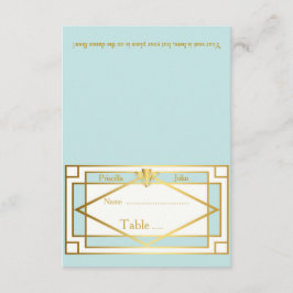 Tarjeta de lugar,Boda,Reunión,Great Gatsby,blanco