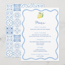 Tarjeta de lugar de boda con borde de línea ondula